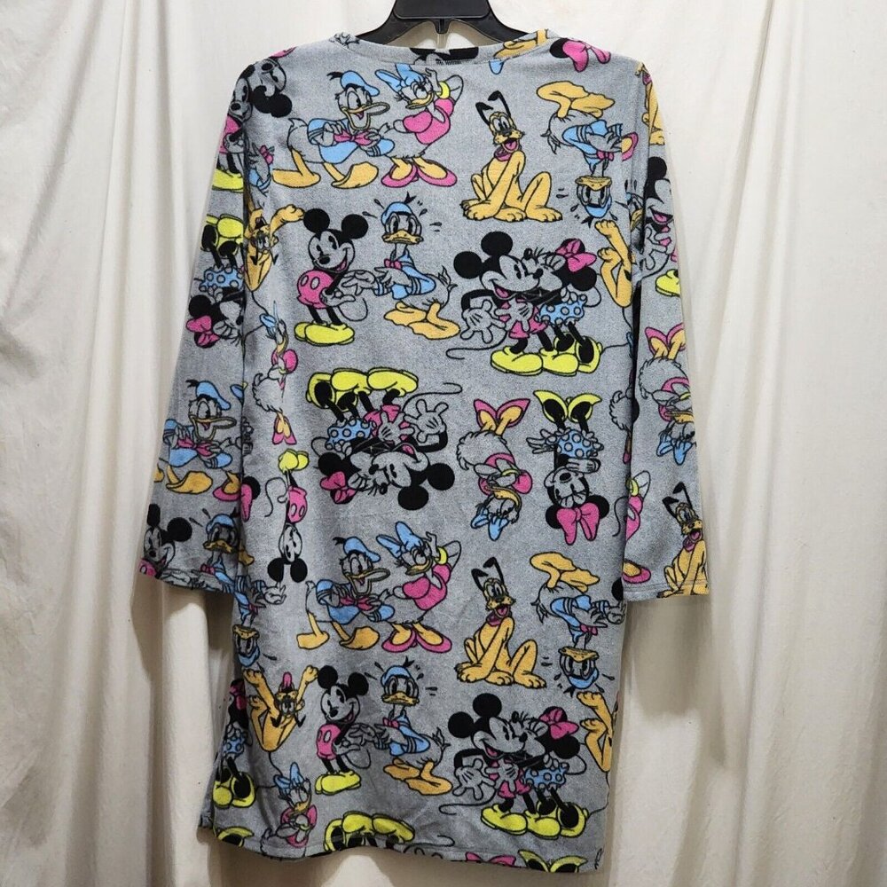 Disney Gray Mickey & Friends Printed Sleep Shirt - Yellow, Pink, Blue - Picture 3 of 3